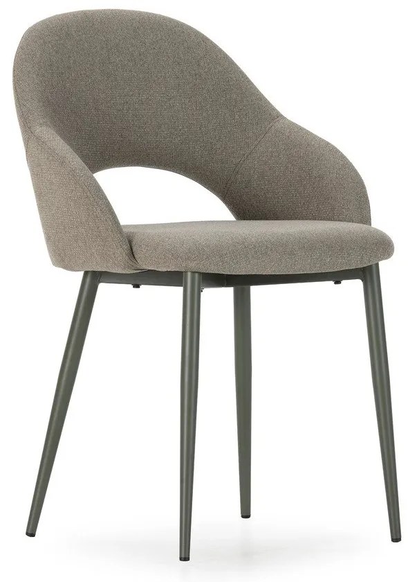 Зелени тапицирани трапезни столове в комплект 2 бр. Lia – Marckeric