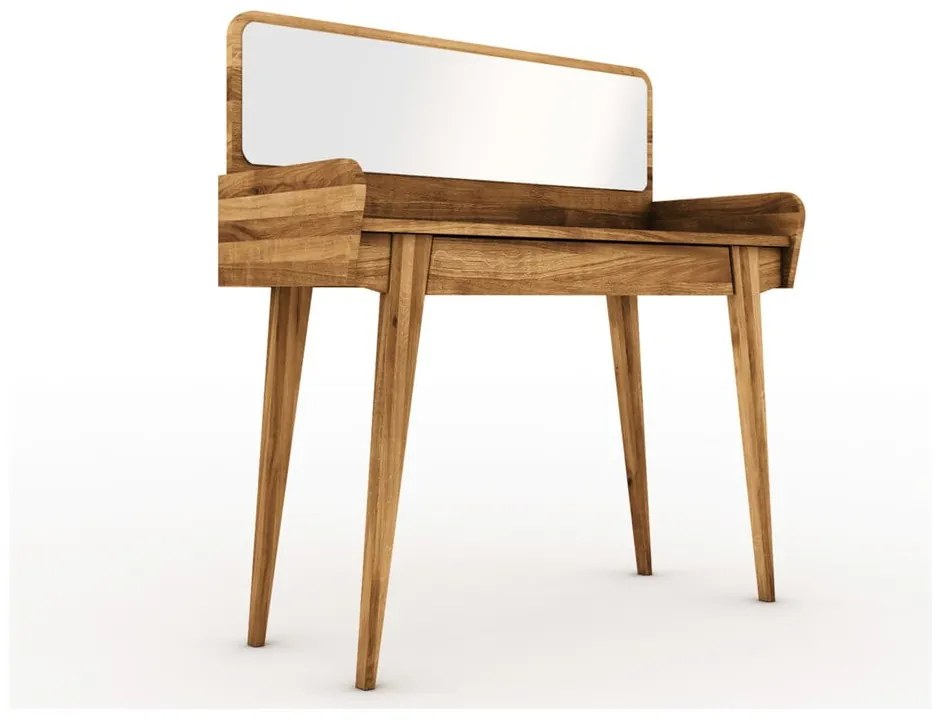 Дъбова тоалетка с огледало 110x45 cm Retro - The Beds