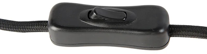 Интелигентна дизайнерска настолна лампа черна с опушено стъкло с wifi A60 - Bliss