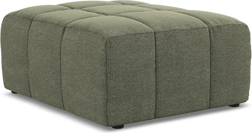 Зелена табуретка от прежда с примки от букле Aloha – Makamii