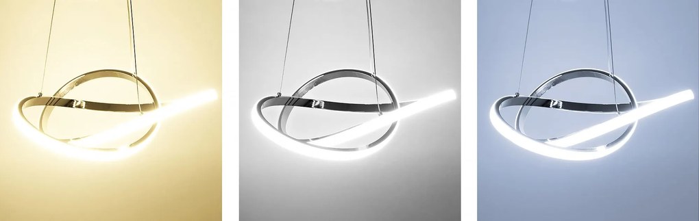 Пендел Ring LED + дистанционно управление APP389-CP Chrom