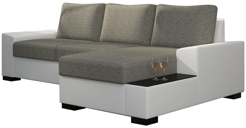 Ъгъл диван Nero-Right-White - Gray