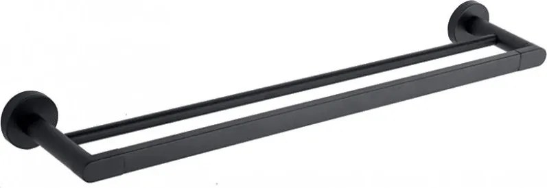 Mexen Tiber двоен закачалка за кърпи, черен - 7050525-70
