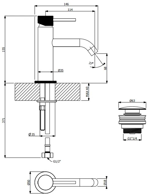 Кран за мивка Vicario Industrial -Inox