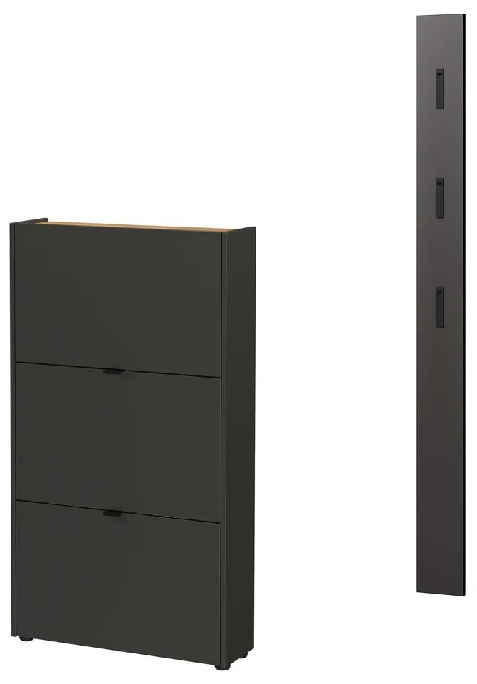 Антрацитен комплект за коридор 101x200x22 cm Ameca – Germania