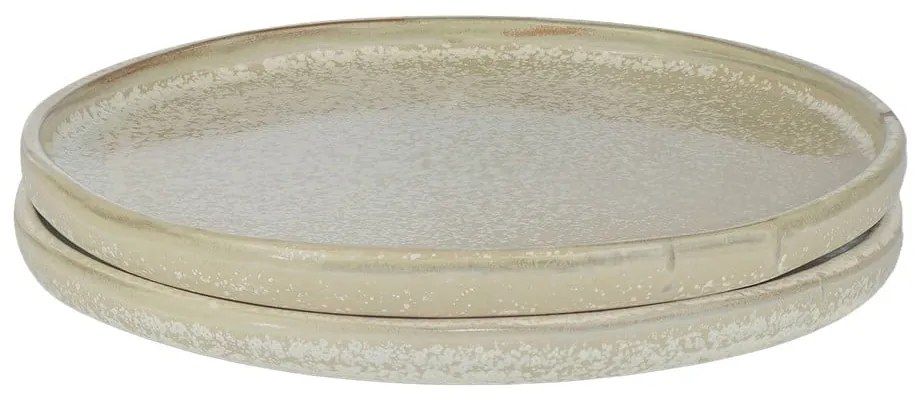 Бежови чинии в комплект от 2 бр. от камък ø 20 cm Sand Grain - Mette Ditmer Denmark