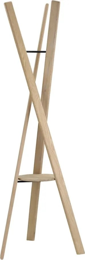 Стойка за връхни дрехи от масивен дъб в естествен цвят 62x176 cm Rakku – Blomus