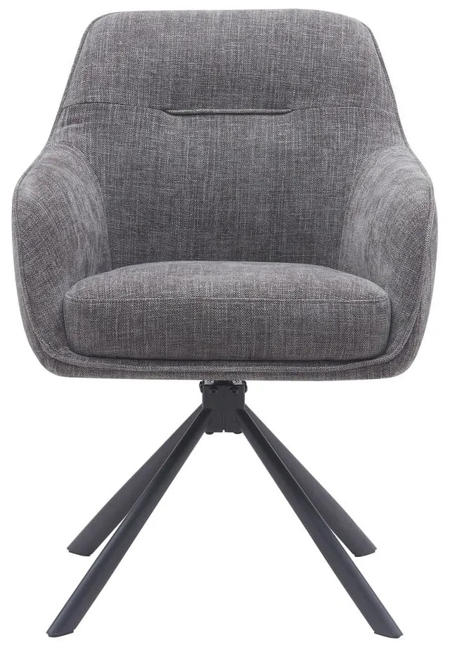 Сиви тапицирани трапезни столове в комплект 2 бр. Avola – Unique Furniture