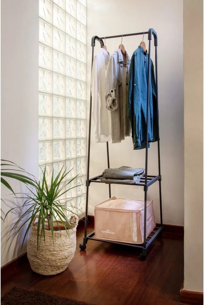 Вакуумна пластмасова кутия за съхранение на дрехи 42x40x25 cm Pink Edition – Compactor