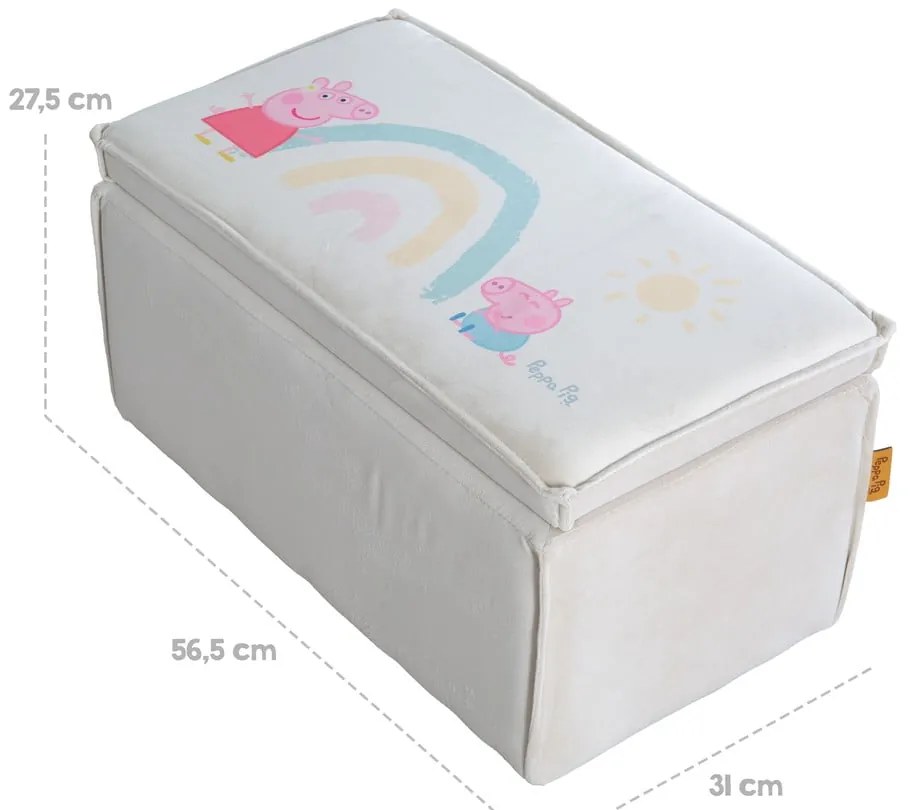 Бяла детска пейка Peppa Pig – Roba