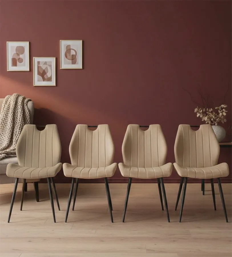 Стол Arco Velvet-Бежов (4) парчета