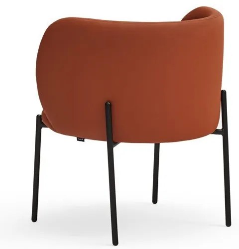 Оранжев фотьойл от изкуствена кожа Mogi - Teulat