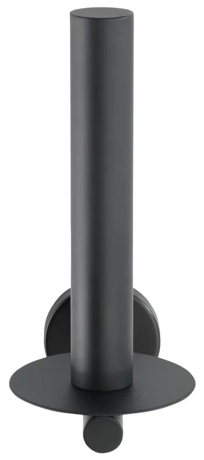 Матово черно стенен държач за тоалетна хартия от неръждаема стомана Bosio – Wenko