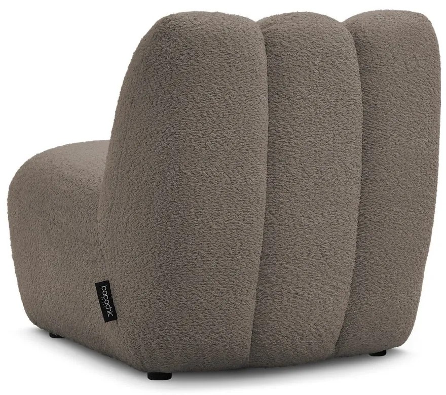 Кафяво-сиво кресло от прежда с примки от букле Janissaire – Bobochic Paris