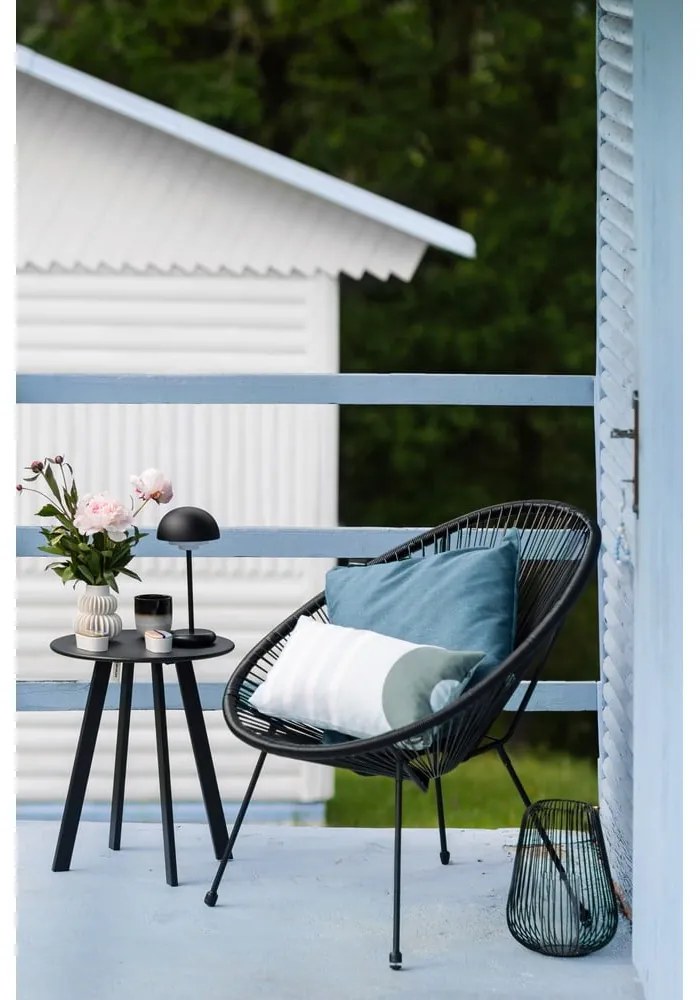 Черен градински стол метален/пластмасов Avocado Comfort – Bonami Selection