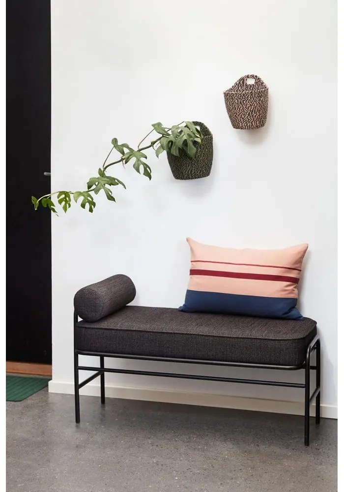 Кафяв стол за отдих с възглавница Pipe - Hübsch