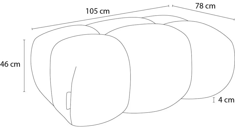 Бежова шенилова табуретка Ivane – Bobochic Paris