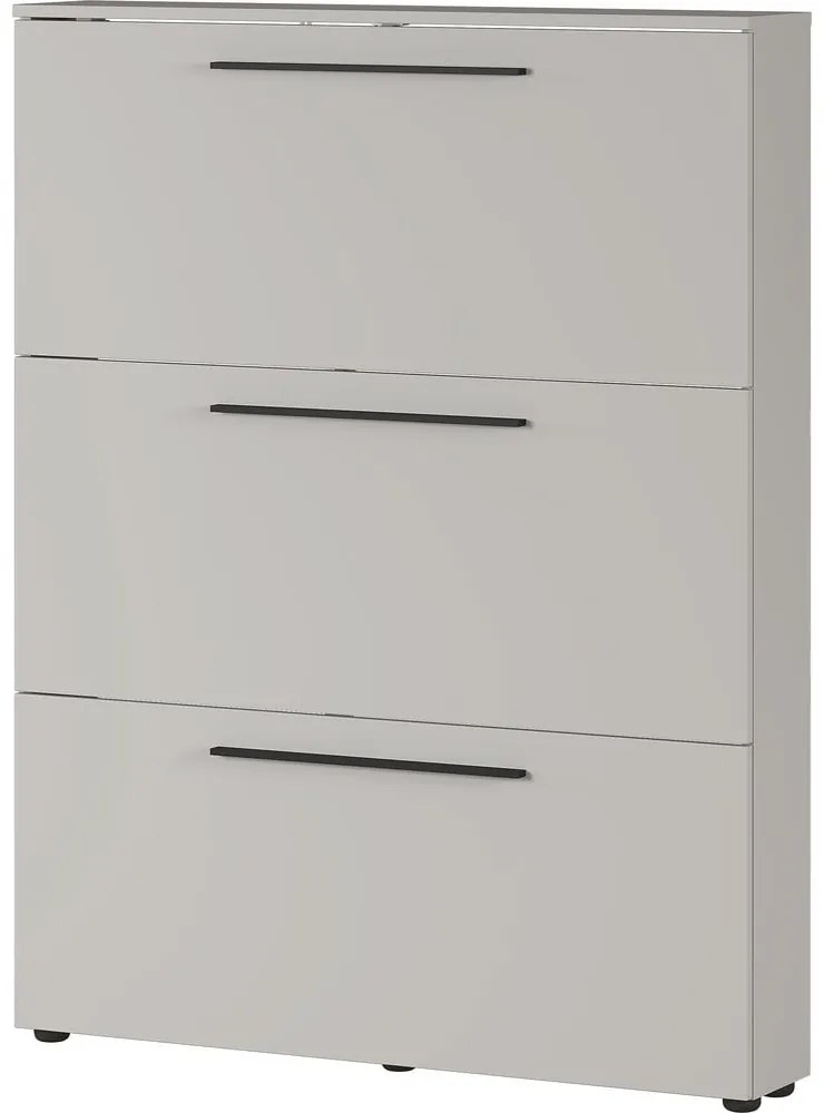 Сив и бежов шкаф за обувки с панти Utah - Germania