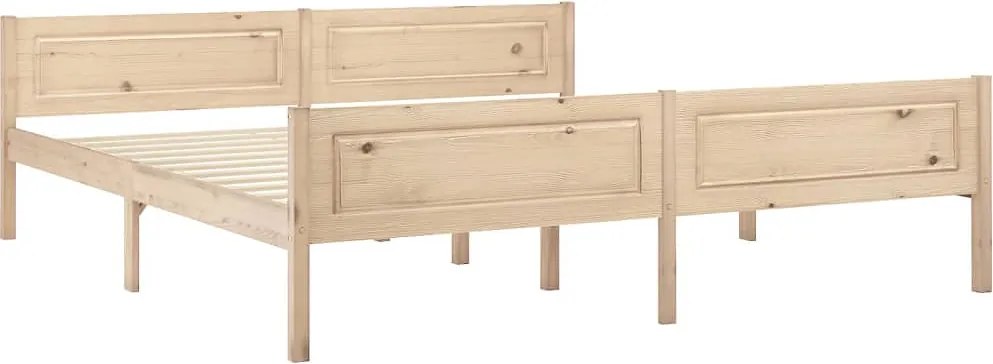 322101 vidaXL Рамка за легло, борова дървесина масив, 180x200 cм