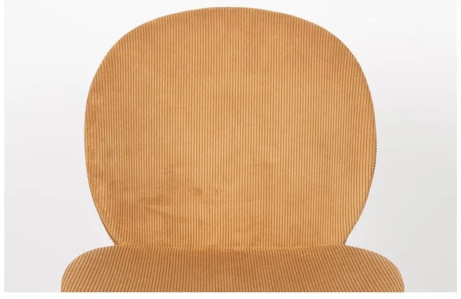 Жълти трапезни столове в цвят охра в комплект от 2 броя Bonnet - Zuiver