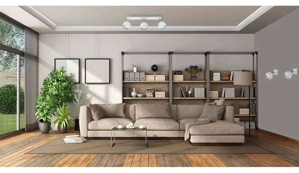 Бяла стенна лампа Ollo - Sollux