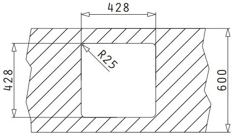 мивка Pyramis Lume 1B-40X40