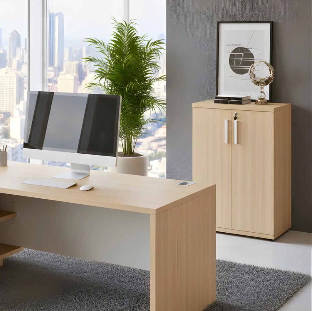 Гардероб за Бюро Marbrand-Sonoma-Leuko