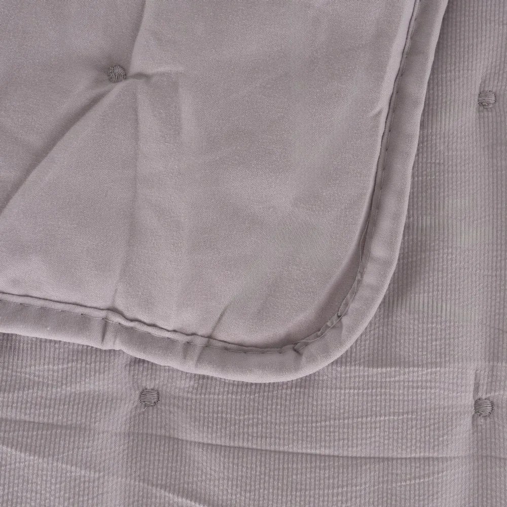 Сиво капитонирано покривало за легло 180x260 cm – Ixia