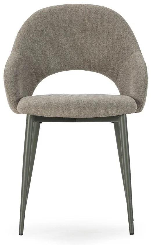 Зелени тапицирани трапезни столове в комплект 2 бр. Lia – Marckeric