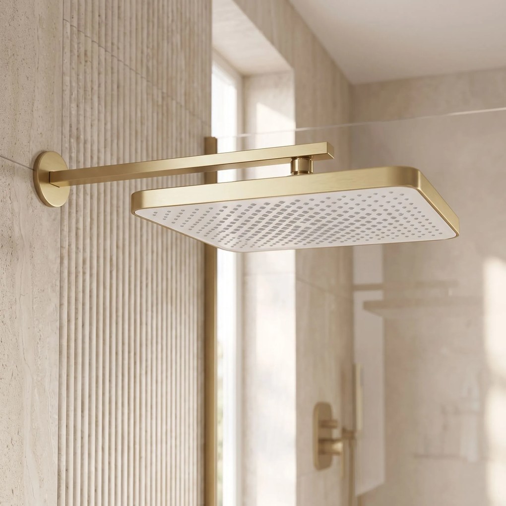 Правоъгълна душ пита REA JS-032 Brushed Gold