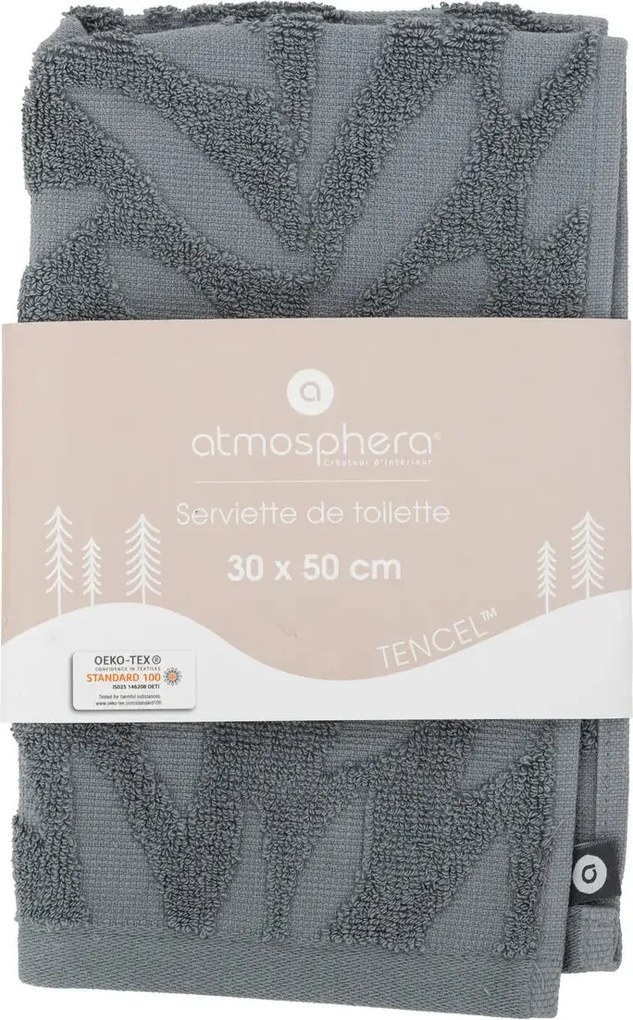 Кърпа за ръце atmosphera Textura, Памук, 30x50 cm - Син