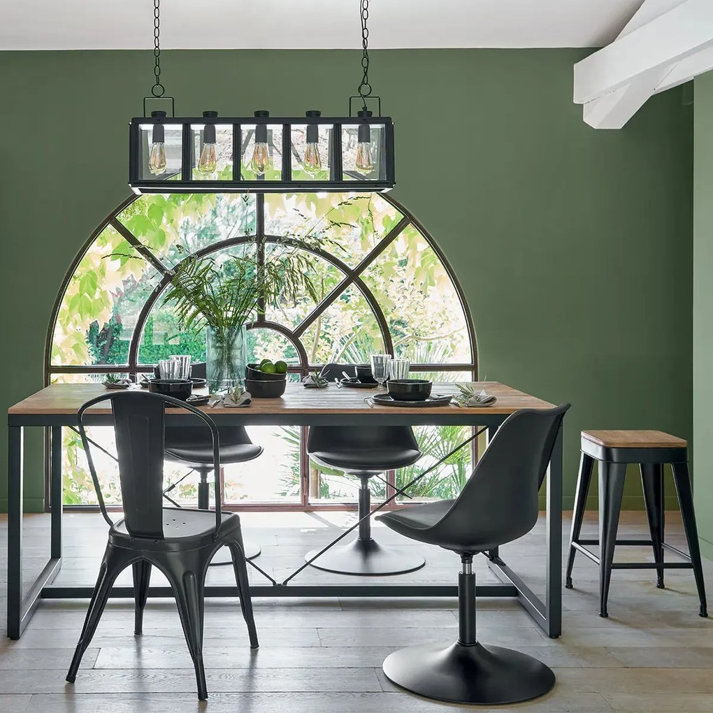 Трапезен стол atmosphera Niko, Метал - Слонова кост