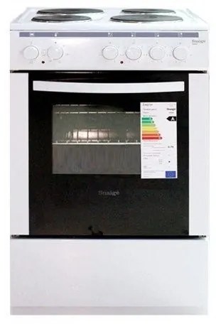 Готварска печка Snaige SEM 40, 4500W, 4 нагревателни зони, Енергиен клас А, Бял