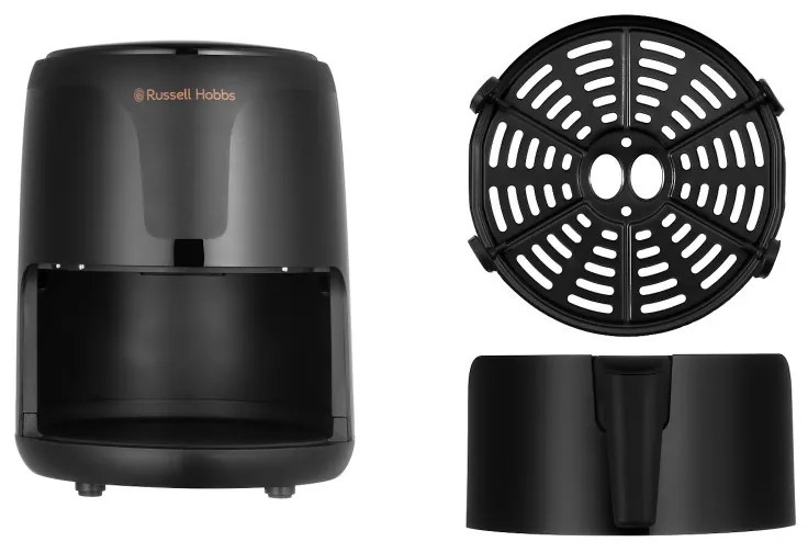 Малък AirFryer Russell Hobbs SatisFry 26500-56, 1100W, 1.8 l, Таймер, Тъчскрийн, Регулируема температура, Черен