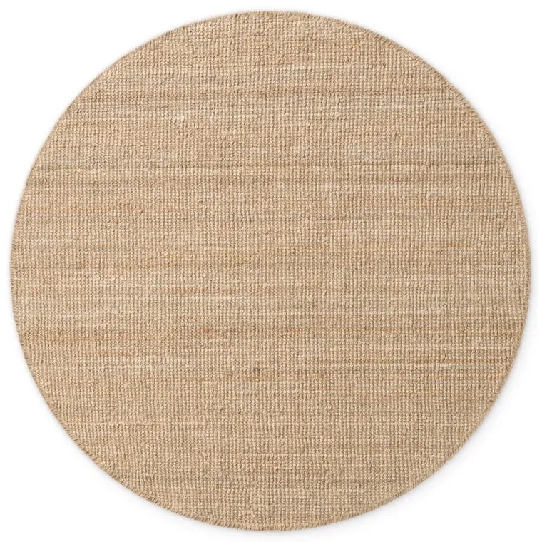 Кръгъл килим от юта в естествен цвят ø 200 cm Bouclé Jaipur – Hanse Home