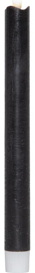 Комплект от 2 черни LED восъчни свещи, височина 25 см Flamme - Star Trading