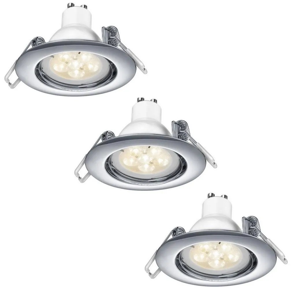 TRIO - К-кт 3бр. LED Димируеми лунички за вграждане LED/5,5W/230V