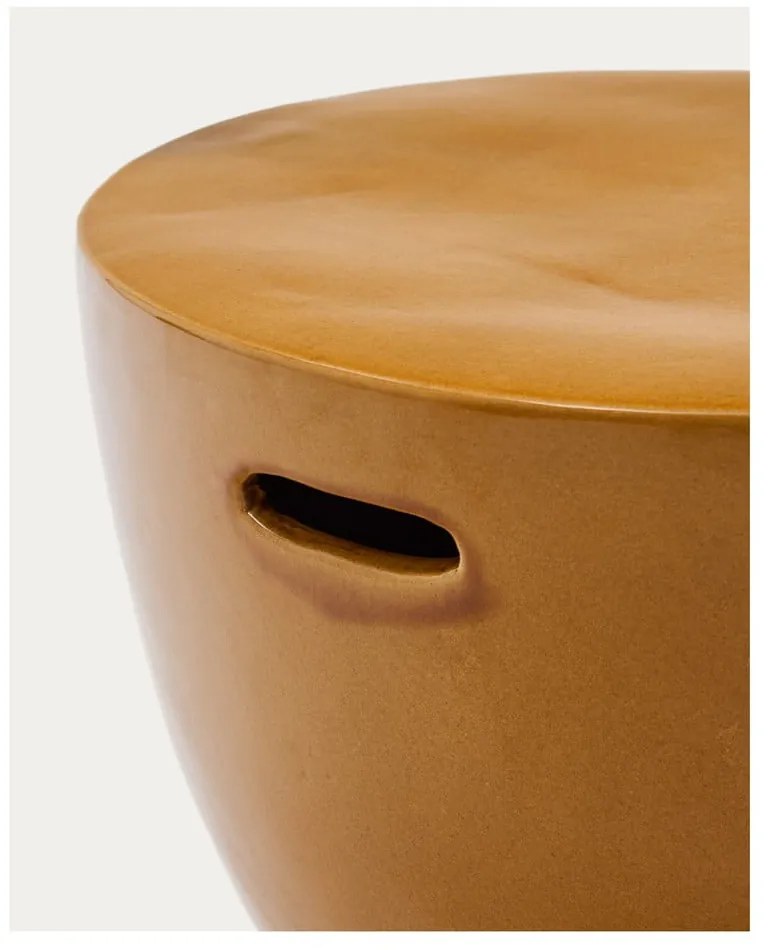 Керамична кръгла градинска масичка ø 45 cm Mesquida – Kave Home