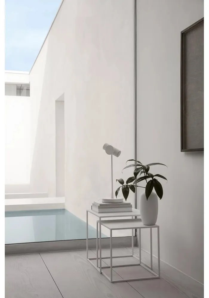 Бели метални масички за кафе в комплект от 2 броя 40x40 cm Fera - Blomus