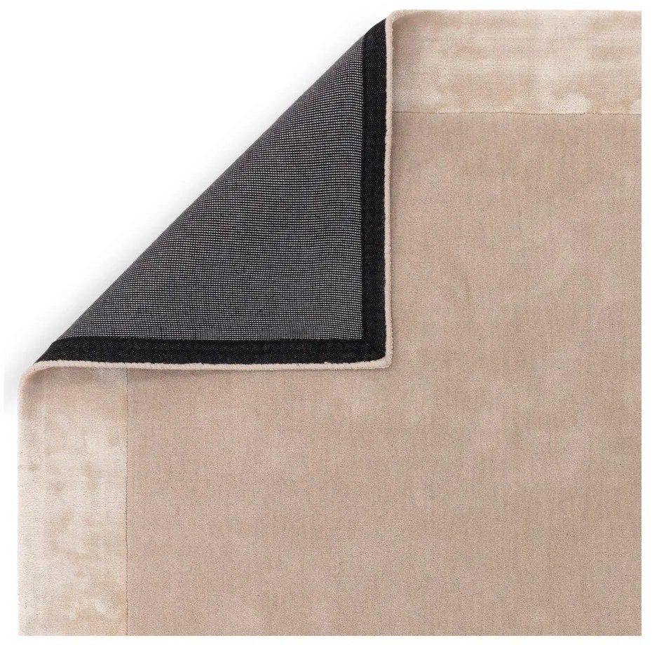 Бежов ръчно изработен килим със смес от вълна 80x150 cm Ascot – Asiatic Carpets