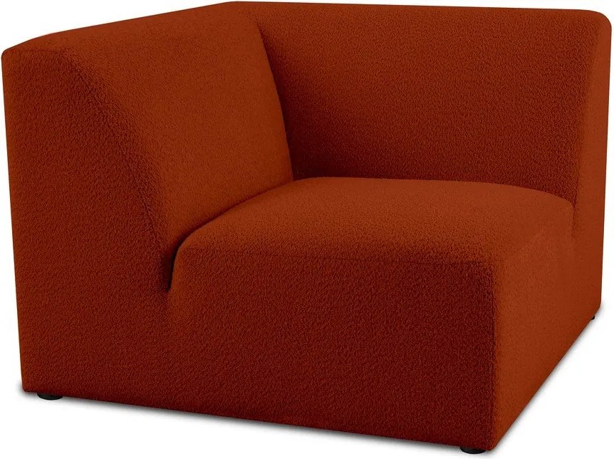 Модулен диван от букле в тухлен цвят (променлив) Roxy – Scandic