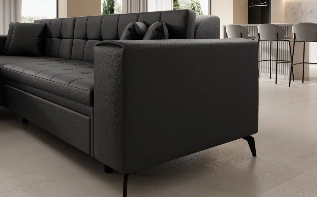 Ъглов диван Gessola-Left-Black