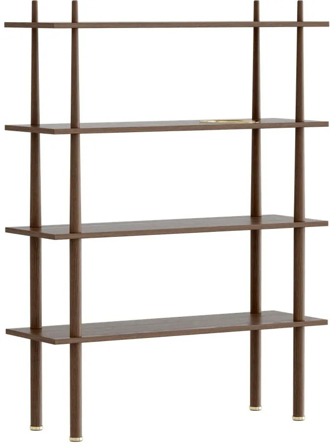 Кафява модулна система от рафтове от дъб 110x148 cm Stories - UMAGE