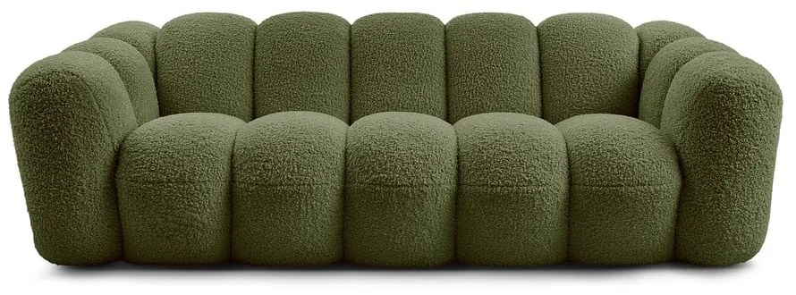 Зелен диван от прежда с примки от букле 232 cm Hippolyte – Bobochic Paris