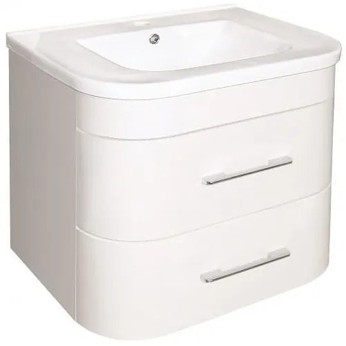 Конзолен PVC шкаф ICP 6149/2 с умивалник, 63.5x64x51см