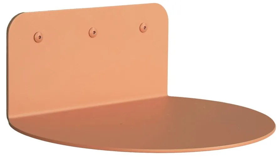 Метален стенен рафт в цвят сьомга 30 cm Flex – Spinder Design