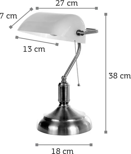 Настолна лампа InLight 3431-Nikel