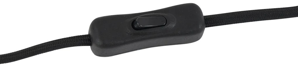 Japandi настолна лампа златиста с бежов абажур - Pluni