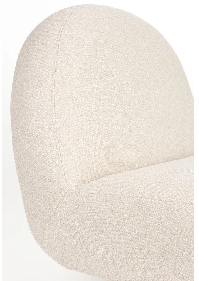 Кремаво въртящо се кресло Eden – Zuiver