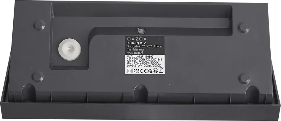 Модерна външна стенна лампа тъмно сива с LED IP65 - Marek